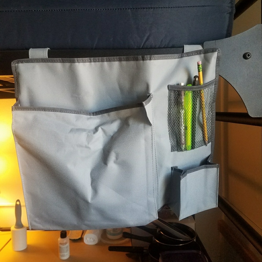 Gray Bed Caddy